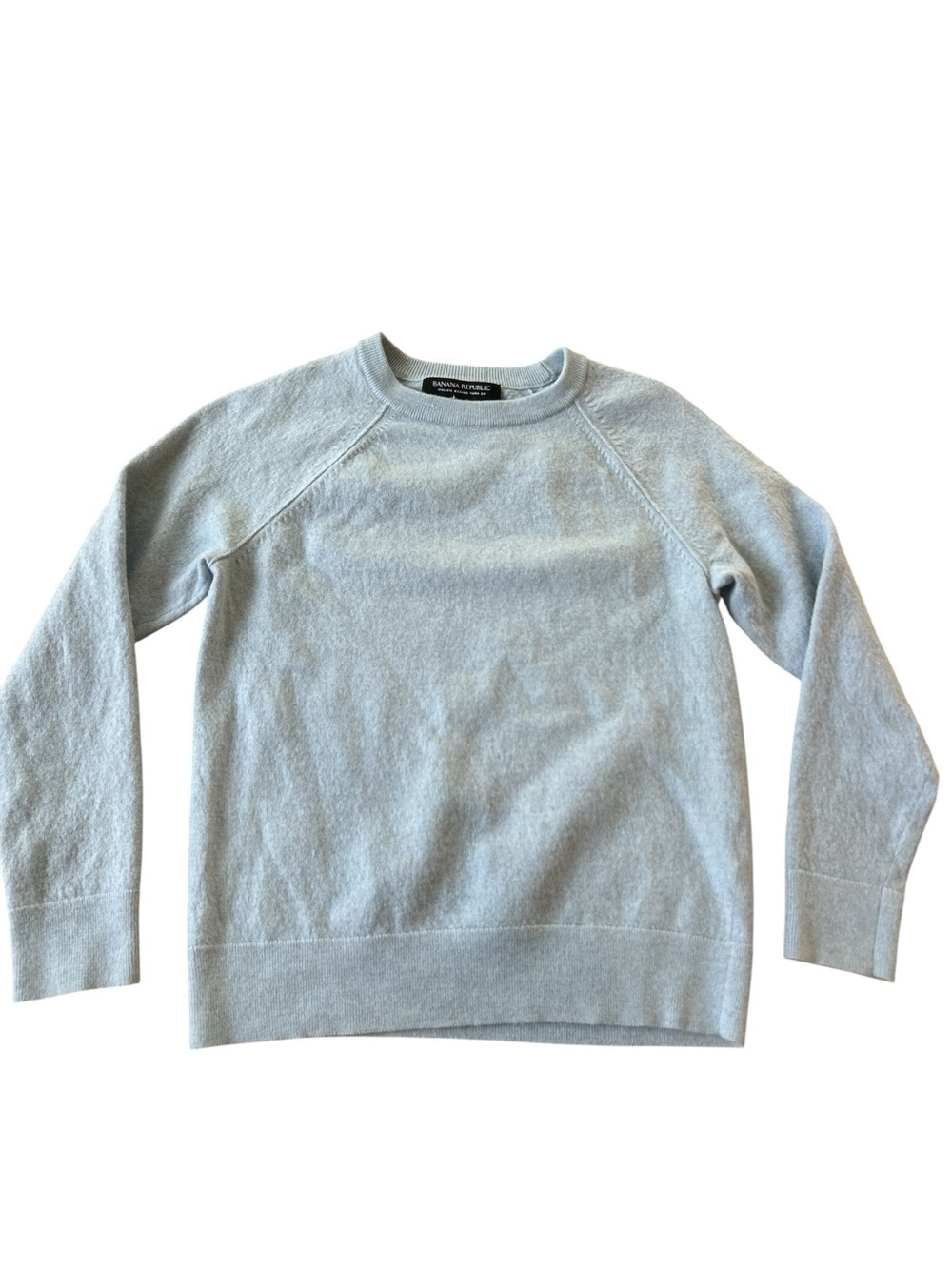 Banana Republic Light Blue Crewneck Sweater 100% wool